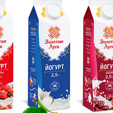 Редизайн упаковки Золотые Луга