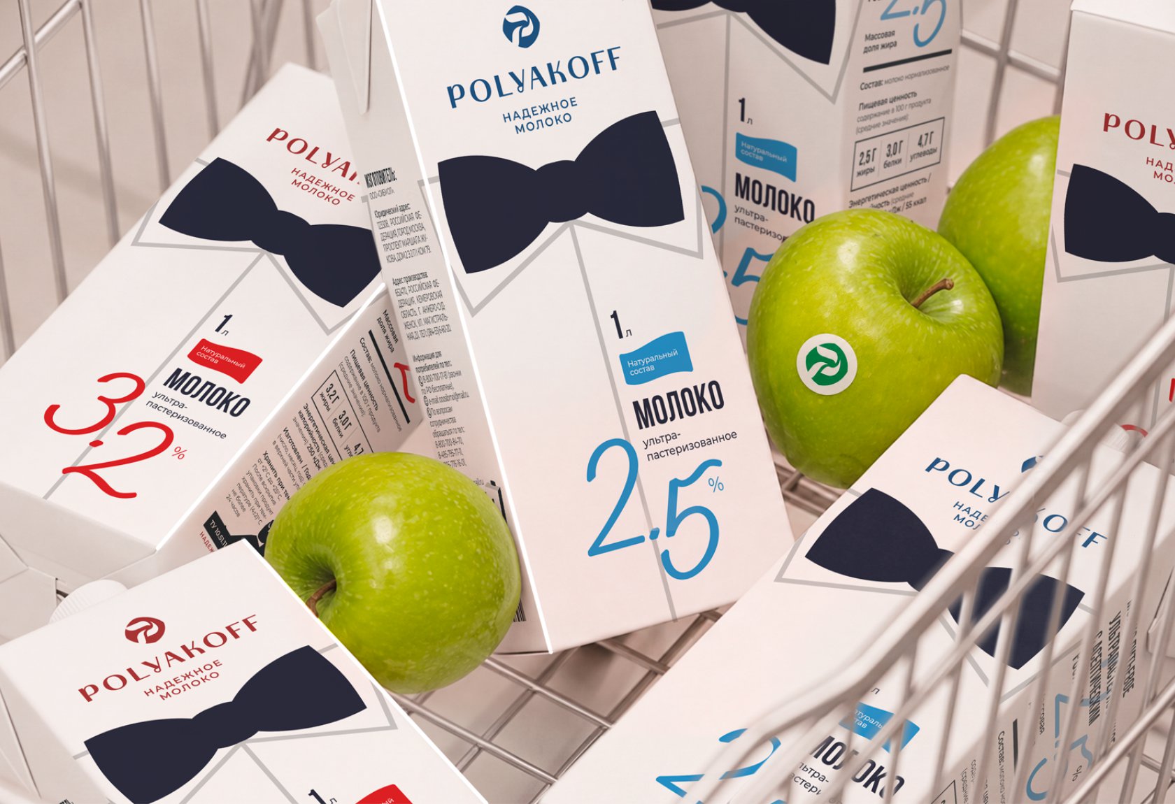 Polyakoff молоко брендинг